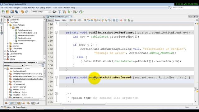 Video 04 Eliminando y modificando registros de JTable Parte IV смотреть онлайн