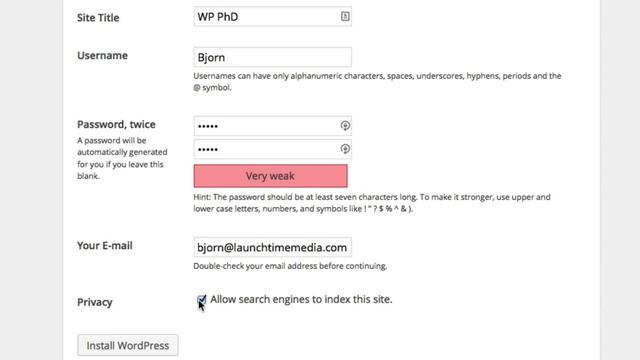 WordPress Installation Form & Logging In For The First Time | WP Learning Lab смотреть онлайн
