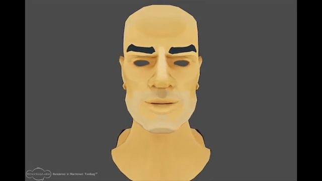 3D cartoon style human head - WIP смотреть онлайн