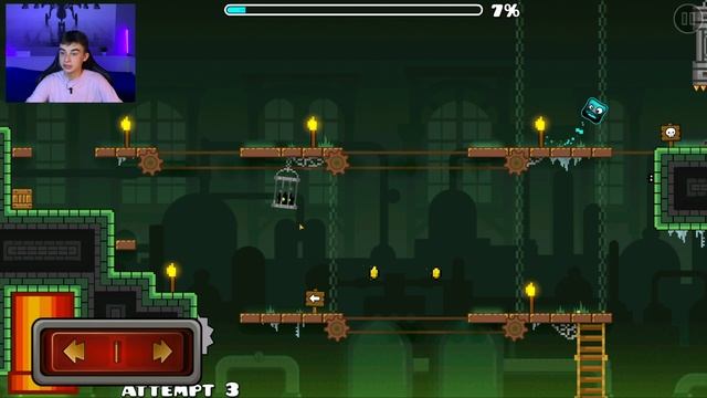 ПРОХОЖУ УРОВНИ ПЛАТФОРМЕРЫ В GEOMETRY DASH! смотреть онлайн