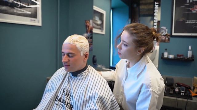 Красим волосы Максиму LEGORAGE? Перманентное окрашивание мужских волос. Супер довольный клиент.