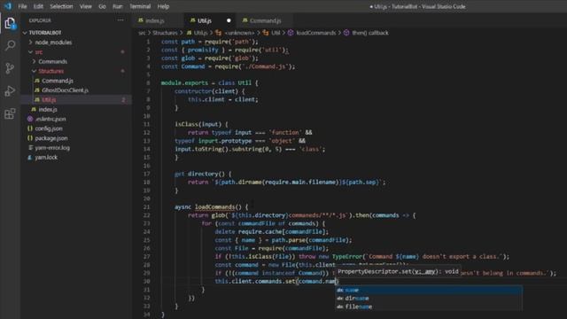 Discord.js v12 Bot Tutorial - Command Handler (Episode #2) | ghost смотреть онлайн