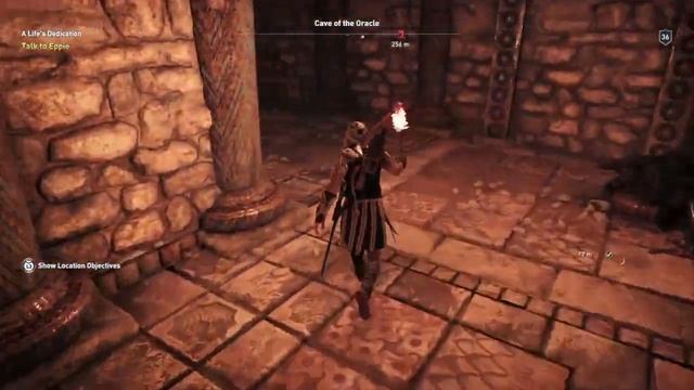 Assassin's Creed Odyssey : Cave of oracle locked door , Key to Arne Treasure смотреть онлайн
