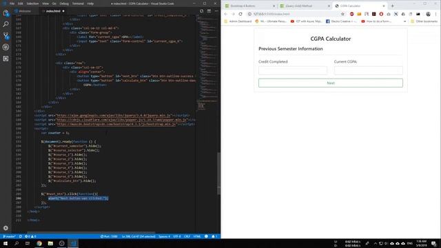 CGPA Calculator | Bootstrap | Javascript | Jquery | Web Application | Bangla Tutorial смотреть онлайн