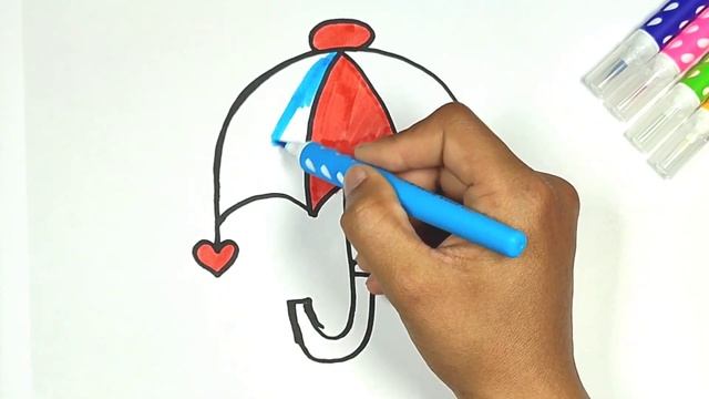 Bolalar uchun soyabon rasm chizish / Drawing Umbrella for Children / Рисование зонтик для детей смотреть онлайн