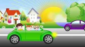 Машина идет гудит. Песенка для самых маленьких. The car song for kids. Наше_всё!