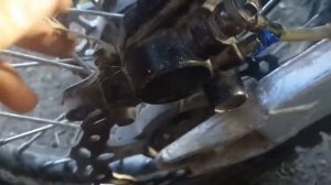 Как поменять колодки на питбайке