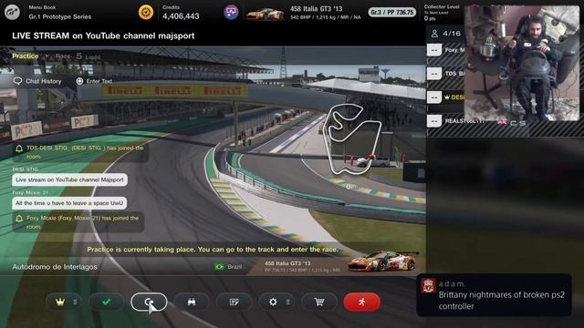 GT7 - Day 262 - LIVE GAMEPLAY - cockpit cam - TCS OFF - Manual + Clutch - Ai on Hard - v1.25 смотреть онлайн