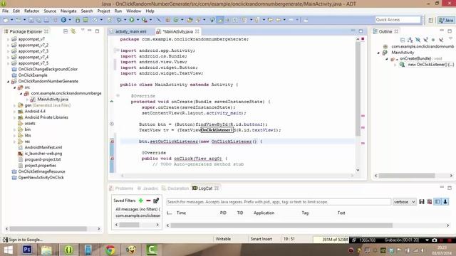 ANDROID APP DEVELOPERS TUTORIAL ESPAÑOL 5 ONCLICK Y GENERATE RANDOM BETWEEN 2 NUMBERS смотреть онлайн