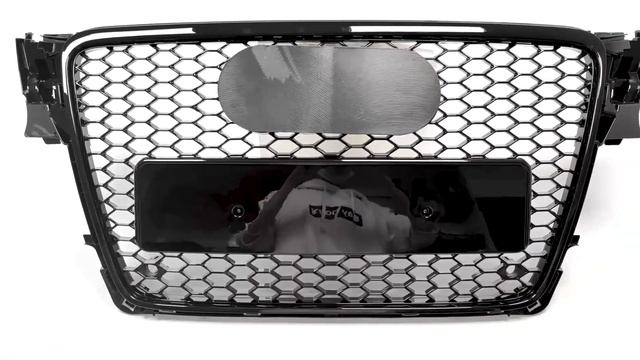 Fit 09-11 AUDI A4 B8 Honeycomb Grill RS4 Style Front Bumper Grille Gloss Black fg88 смотреть онлайн