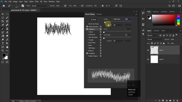 How to Make Custome Grass Brush | Photoshop tips and tricks in Hindi смотреть онлайн