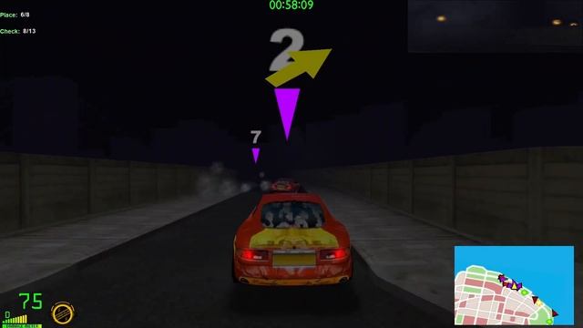 Midtown Madness 2 - Zigzaging Highway - New York City + Race Mod Checkpoint[Professional] смотреть онлайн