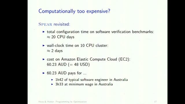 IJCAI17 T16 - Programming by Optimization: ... Computer-Aided Algorithm Design - 1/2 (HD) смотреть онлайн