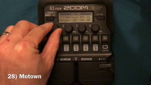 Zoom G1Four And G1xFour Drum Machine Drum Pattern смотреть онлайн