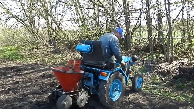мини трактор самодельный посадка картофеля смотреть онлайн