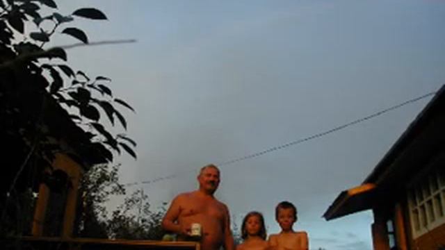 Летом на даче.