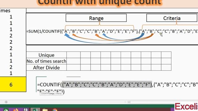 Countif function with Ctrl + shift + Enter |आओ सिखे Counif ka Unique use हिंदी में | смотреть онлайн