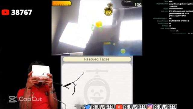 FACE RAIDERS | 3DS GAME | IShowSpeed FACE RAIDERS | IShowSpeed GAME | Reaction