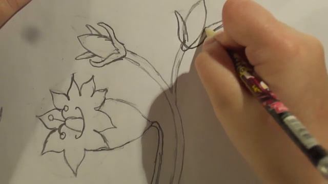 Простые уроки рисования. Как нарисовать колокольчик. смотреть онлайн