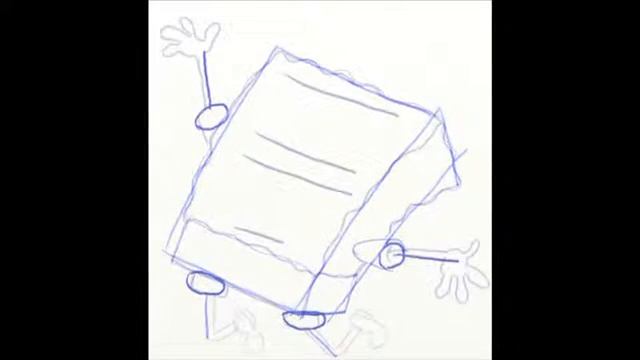 Как нарисовать Губку Боба. Рисуем Губку Боба.