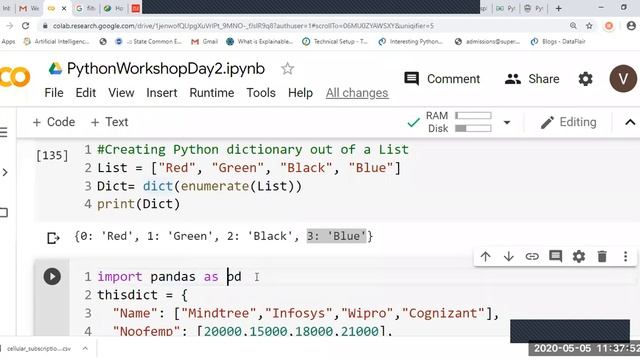 Online Python Workshop Day 2_3 for DIploma Students conducted on 5/5/2020 by Prof V N Jokare смотреть онлайн