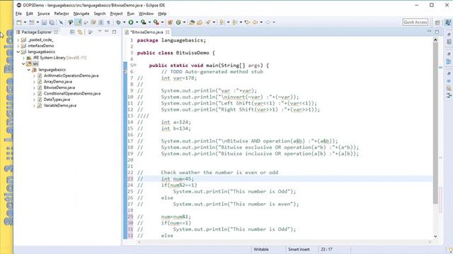 JAVA 3.6 | BITWISE OR BIT SHIFT OPERATORS | JAVA TUTORIOLS смотреть онлайн