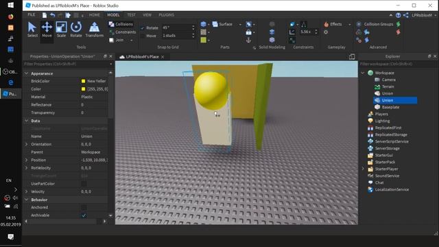 Гайд как делать окна, двери и объемное моделирование Solid Modelling в Роблокс Студио 0.4 смотреть онлайн