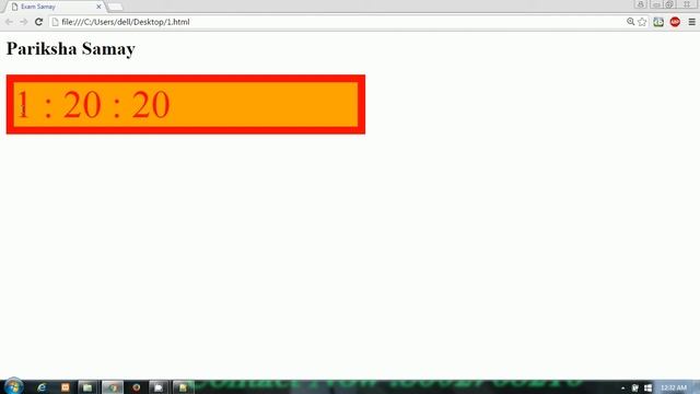Reverse Timer In Javascript By Pankaj Panjwani | Hindi смотреть онлайн