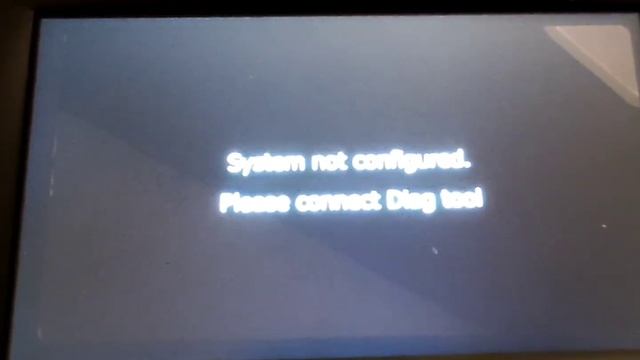 System not configured. Please connect Diag tool смотреть онлайн