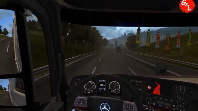 ETS 2 добираемся до Франции. Часть 1. смотреть онлайн