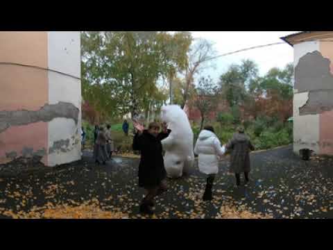 Видео 360 видеосъёмка, поздравления, Мишка Пломбир смотреть онлайн
