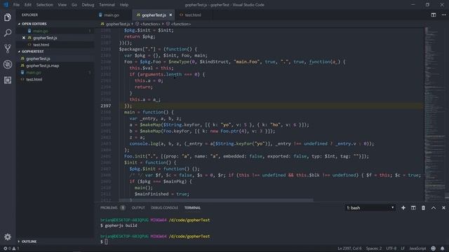 GopherJS смотреть онлайн