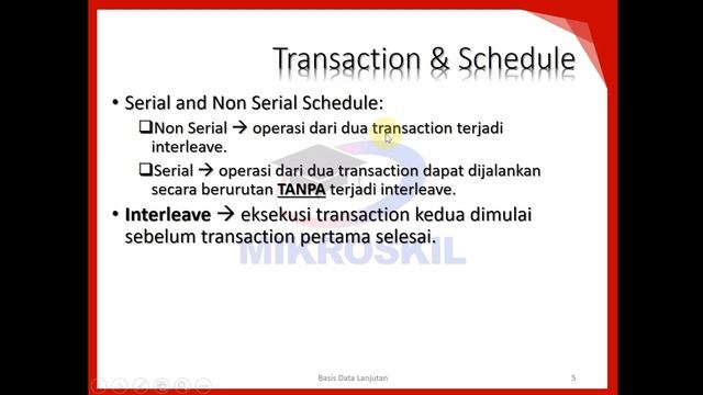 Transaction dan Concurrency Control Protocol Bag 1 смотреть онлайн
