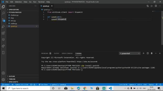 [Chatbot -2] Only 5 lines of code requied to speak any string in python, let's see how ?? смотреть онлайн