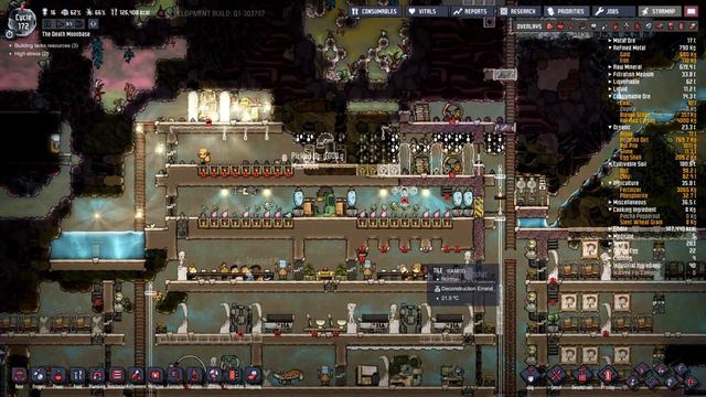 #36 Принимаем таблетки и перестраиваем фермы - Oxygen Not Included Hard Mode: Quality Of Life смотреть онлайн