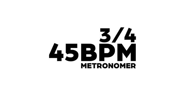 45 BPM Metronome 3/4 смотреть онлайн
