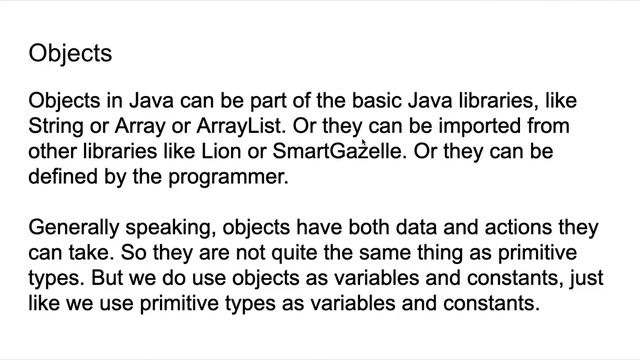 Primitives and Objects in Java смотреть онлайн