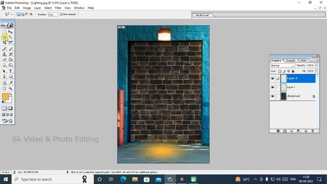 How To Create A Spotlight Effect In Photoshop | Photoshop Me Light Effect Kaise Kare