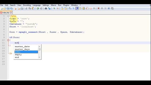 PHP tutorial in Hindi part - 30 - How to connect database in php and creating table смотреть онлайн
