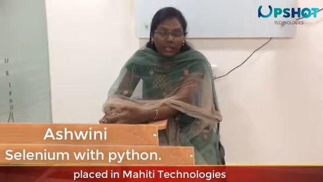 Ms. Ashwini | Selenium with python course @upshottechnologies смотреть онлайн