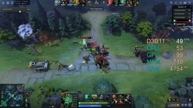 GeForce GTX 650 -- Intel Core i3-8100 -- Dota 2 FPS Test [DX11] смотреть онлайн