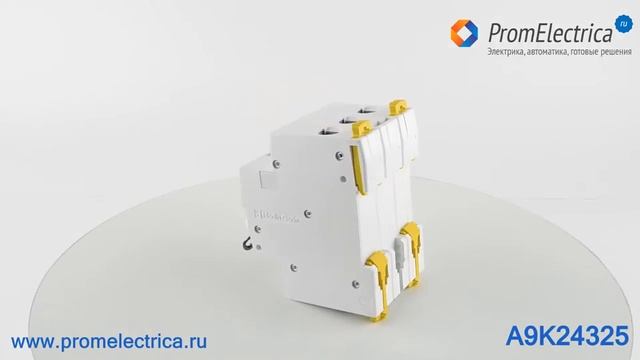 A9K24325 Автоматический выключатель iK60, 3 полюсa, номинальный ток 25 Aмпер, кривая C смотреть онлайн