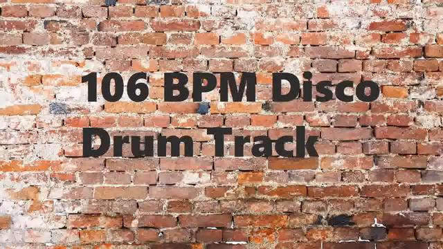 106 BPM Disco Drum Track смотреть онлайн