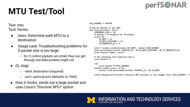 20210730 - University of Michigan - perfSONAR's new Test and Tool plugins смотреть онлайн