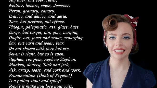 English Pronunciation Poem - The Chaos смотреть онлайн