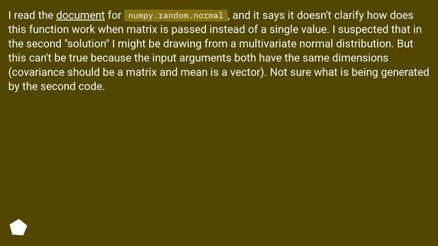 A random normally distributed matrix in numpy смотреть онлайн