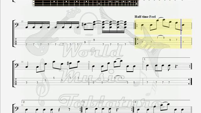 Competition 5 The Forgotten Tales BASS GUITAR TAB смотреть онлайн