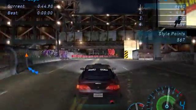 Need For Speed Underground Acura RSX Circuit Hard смотреть онлайн