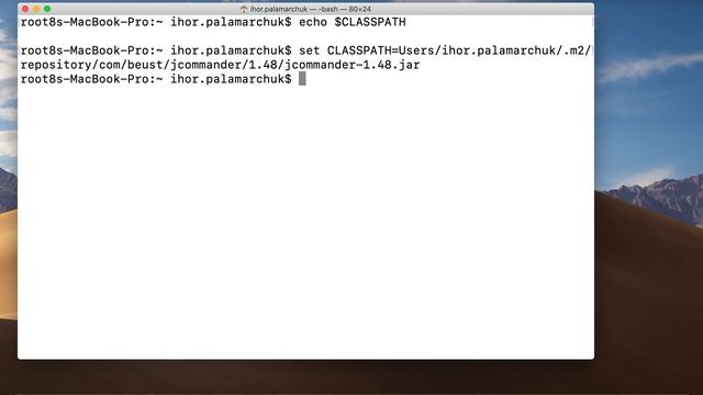 How to Export CLASSPATH environment variable with Terminal on MacOS смотреть онлайн