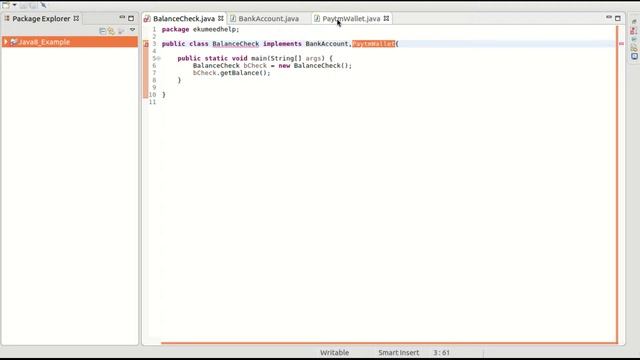 Interface Default method Exampel смотреть онлайн